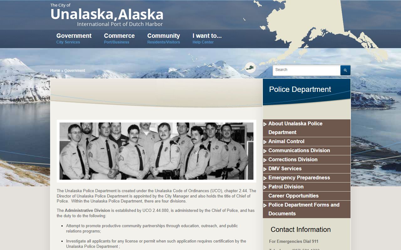 Aleutians West 24 Hour Booking Unalaska Public Safety