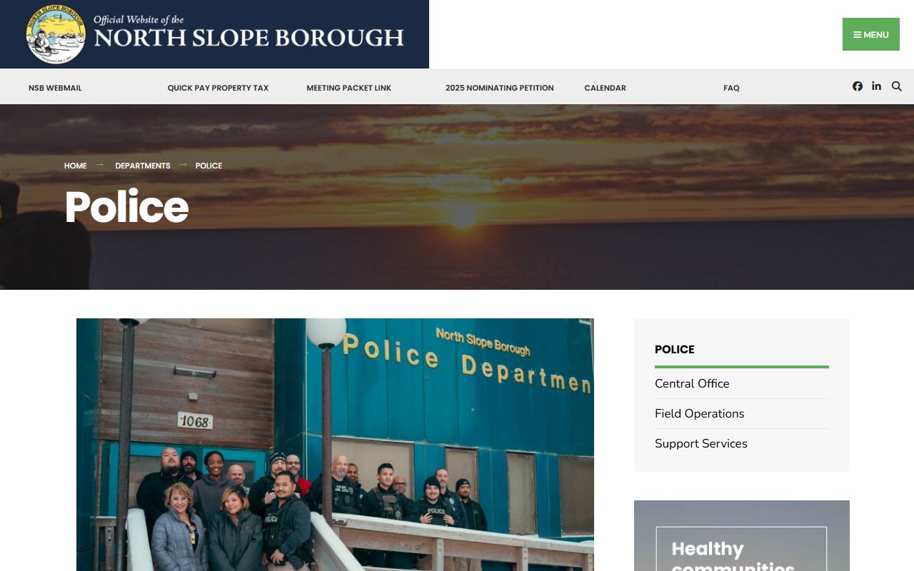 North Slope Borough 24 Hour Booking police department