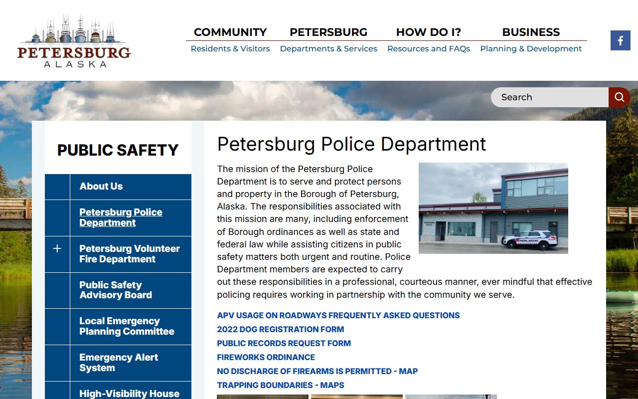 Petersburg Borough 24 Hour Booking police department